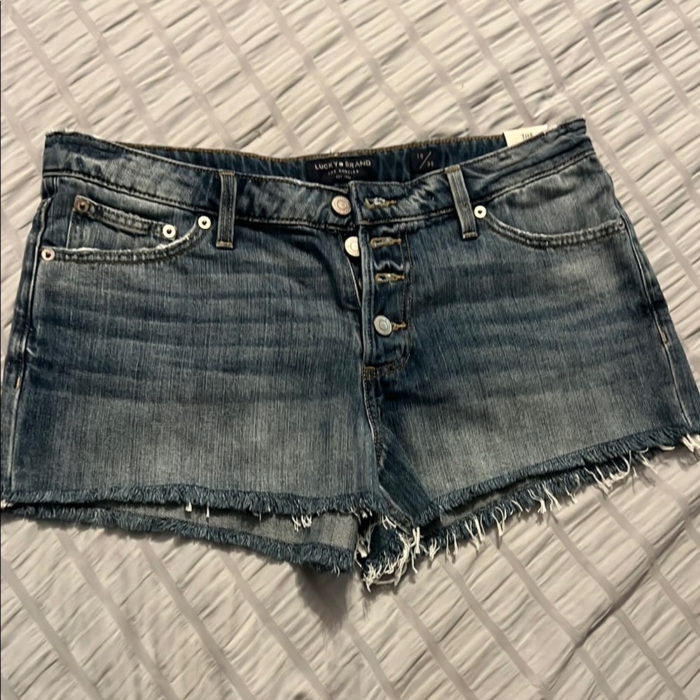 Lucky Brand The Cut Off Denim Shorts